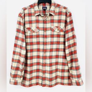 Patagonia Mens Fjord Button Up Flannel Plaid Shirt - Men’s Small